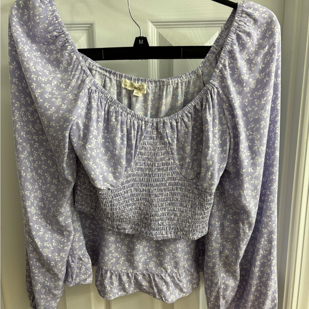 Rewind 2pcs long sleeve crop/mini dress